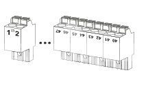 MVC-80-TPU Клеммные терминалы подпружиненные для MVC80 ( 1-47 терминалы)